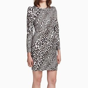 Calvin Klein Animal Print Sheath Dress Size 10